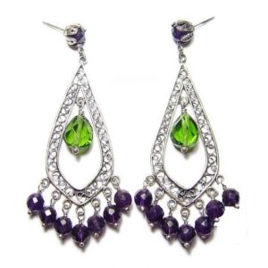 Orecchini argento autunno