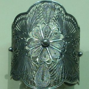 Bracciale largo argento Yvona Christa