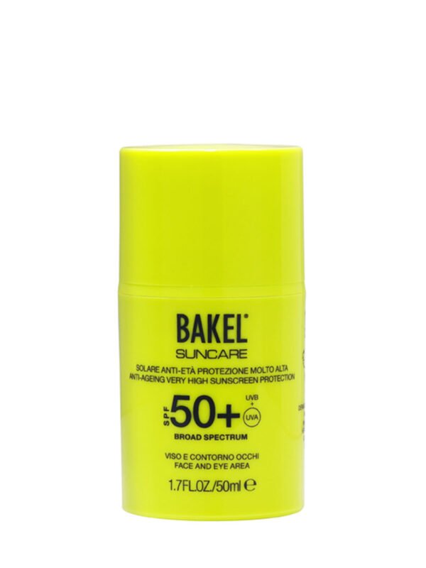 SPF 50+  Solare anti età protezione  molto alta viso