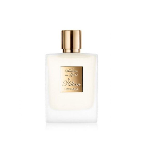 Woman in Gold Hair Mist