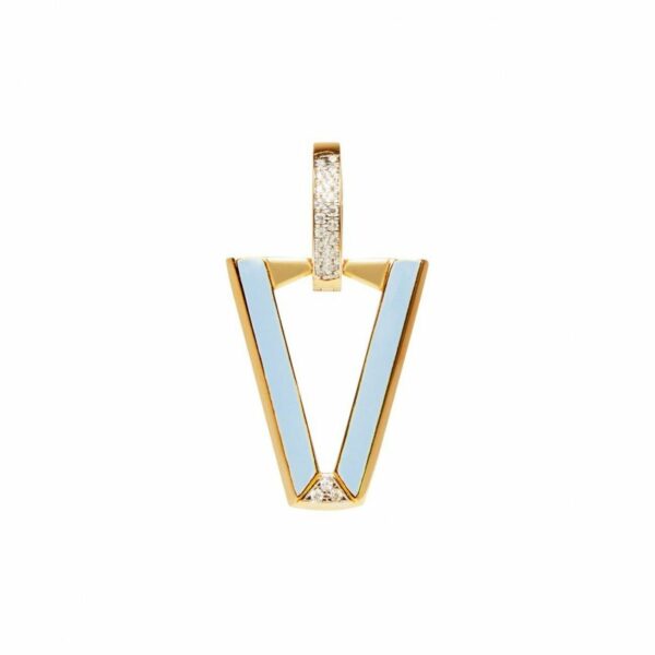 Valentina Ferragni Mono Orecchino Light Blue Zirconia